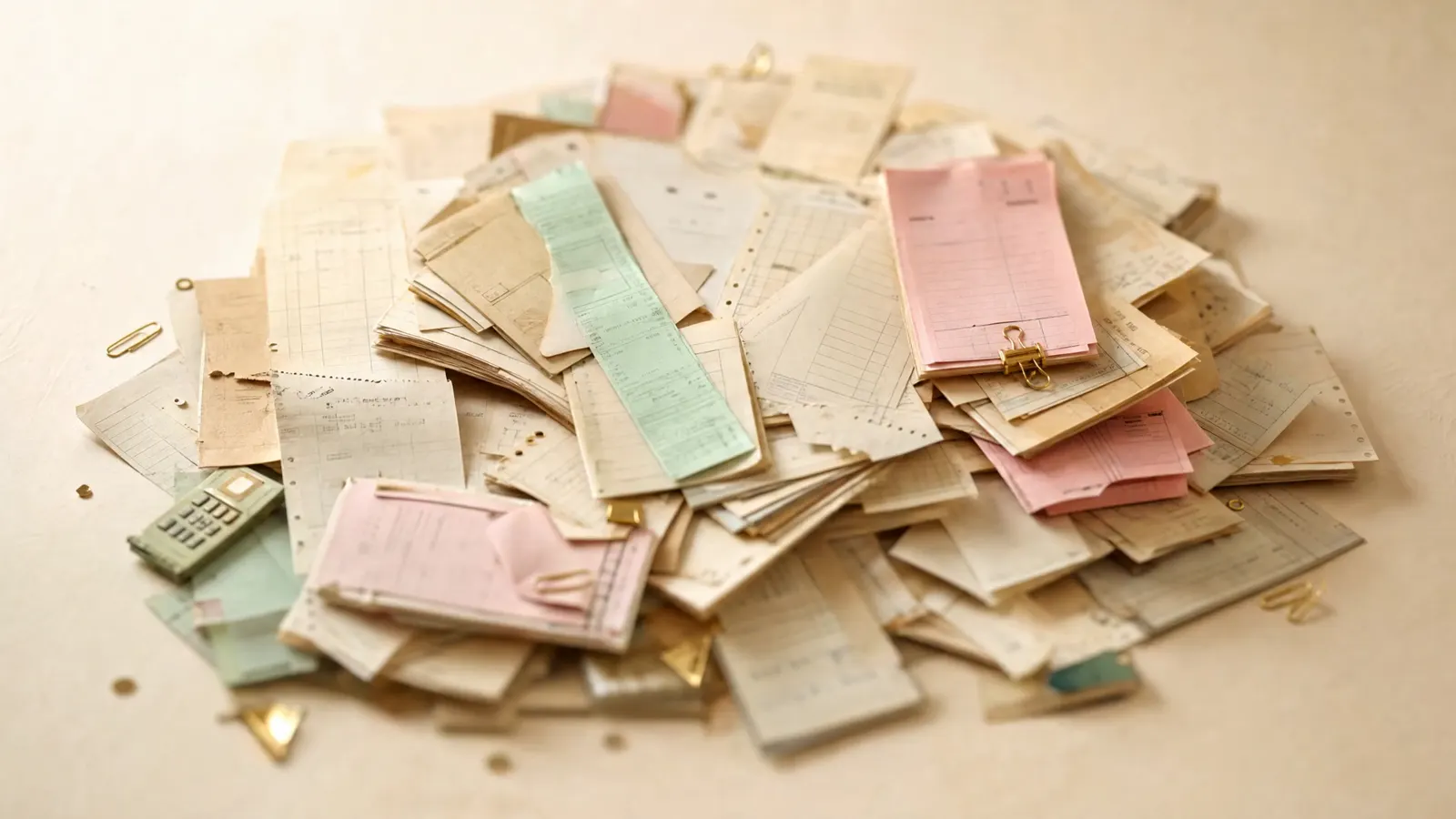 A pile of paperwork stacking higher and higher